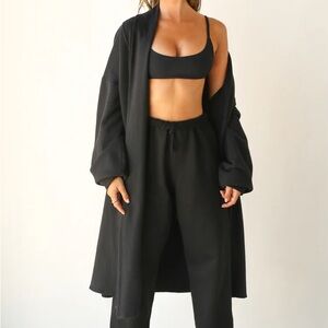 Joah Brown black oversized cardigan